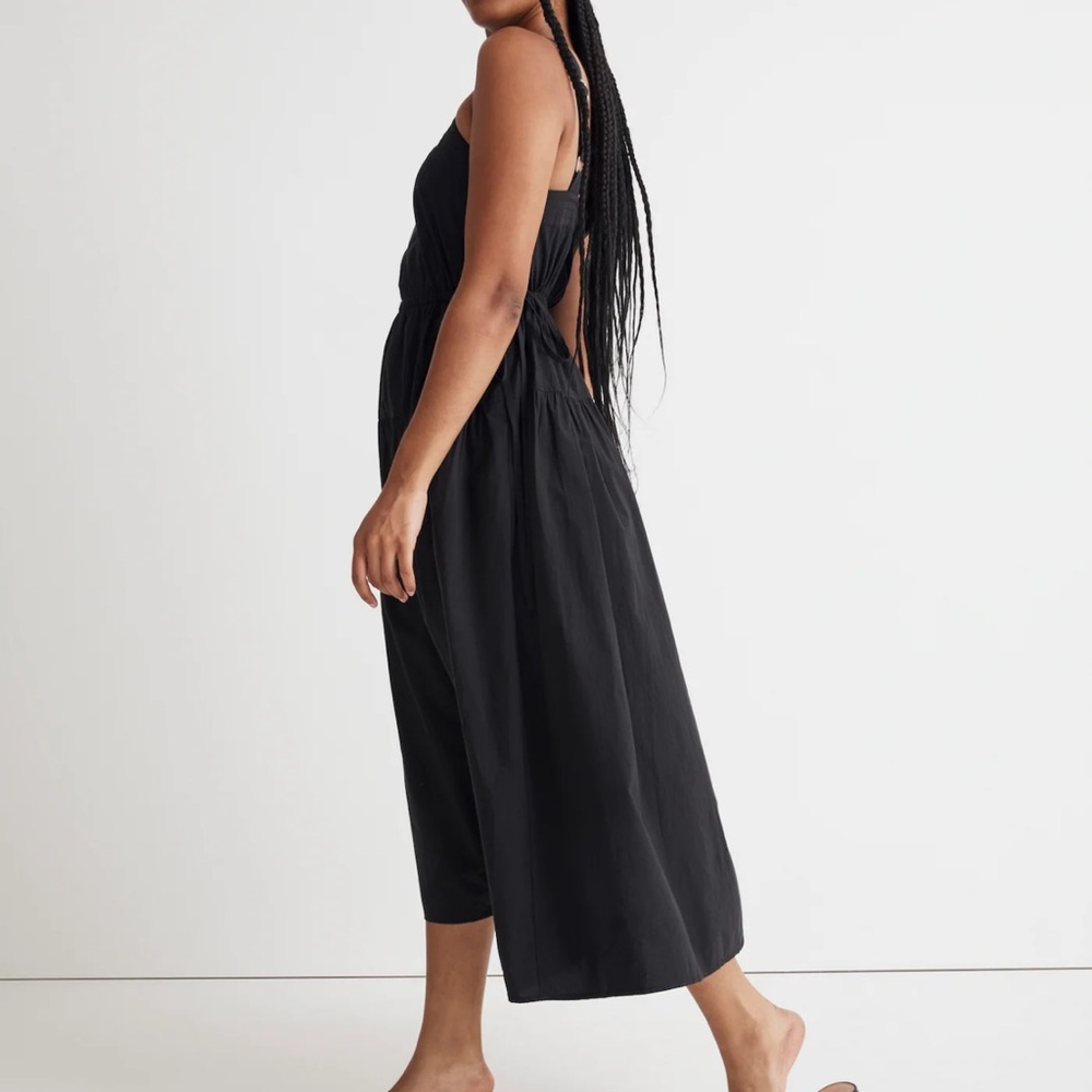 Madewell Poplin Halter Tiered Midi Dress NWT - Picture 2 of 12